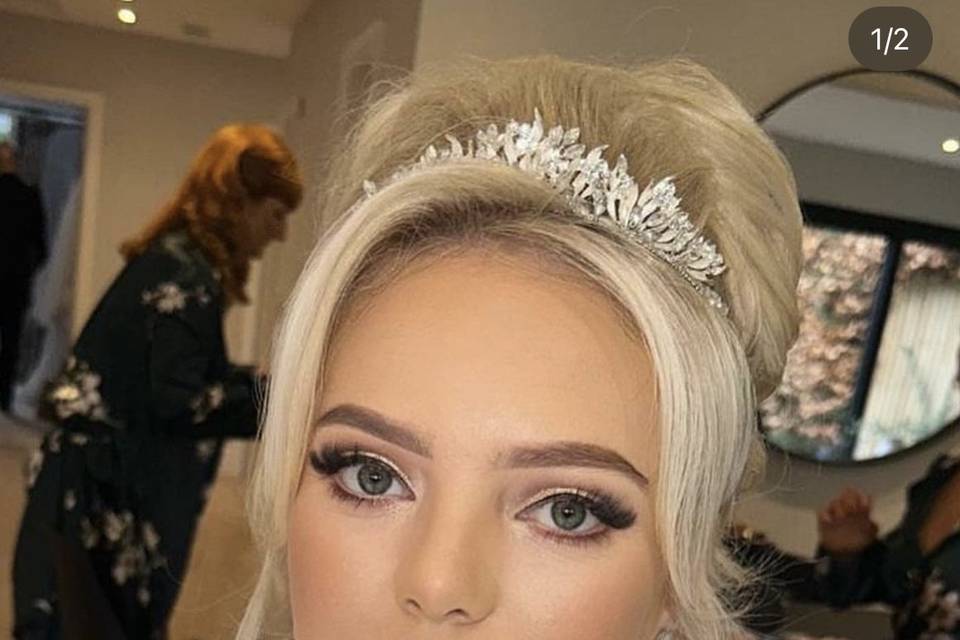 Full glam makeup