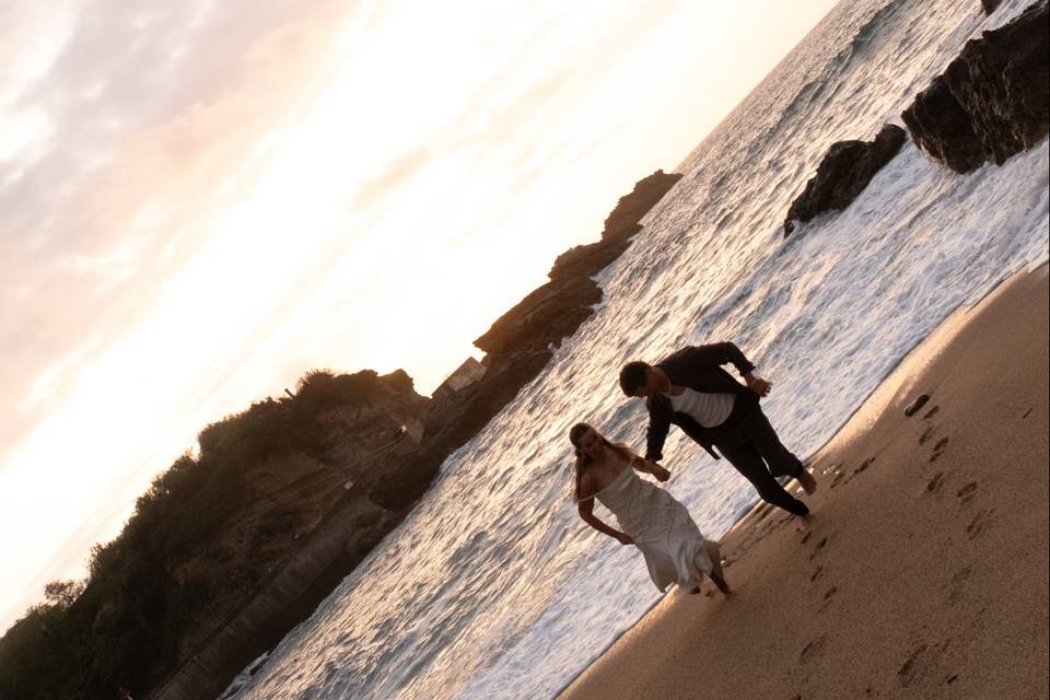 Evening before the wedding