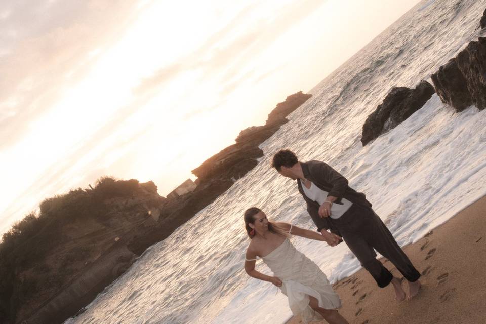 Evening before the wedding