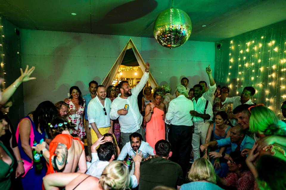 Fire Pit Camp Wedding