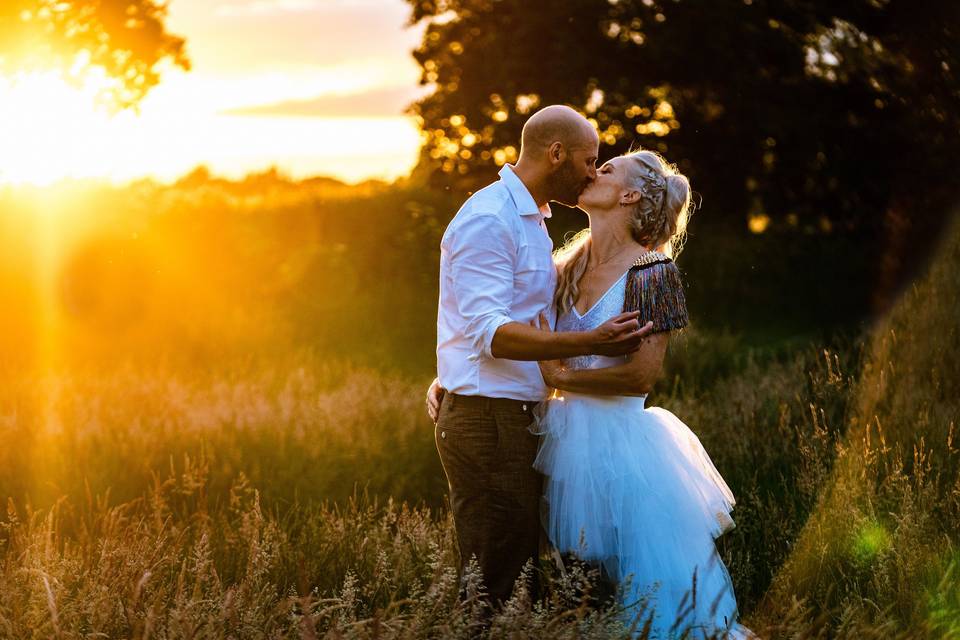 Fire Pit Camp Wedding
