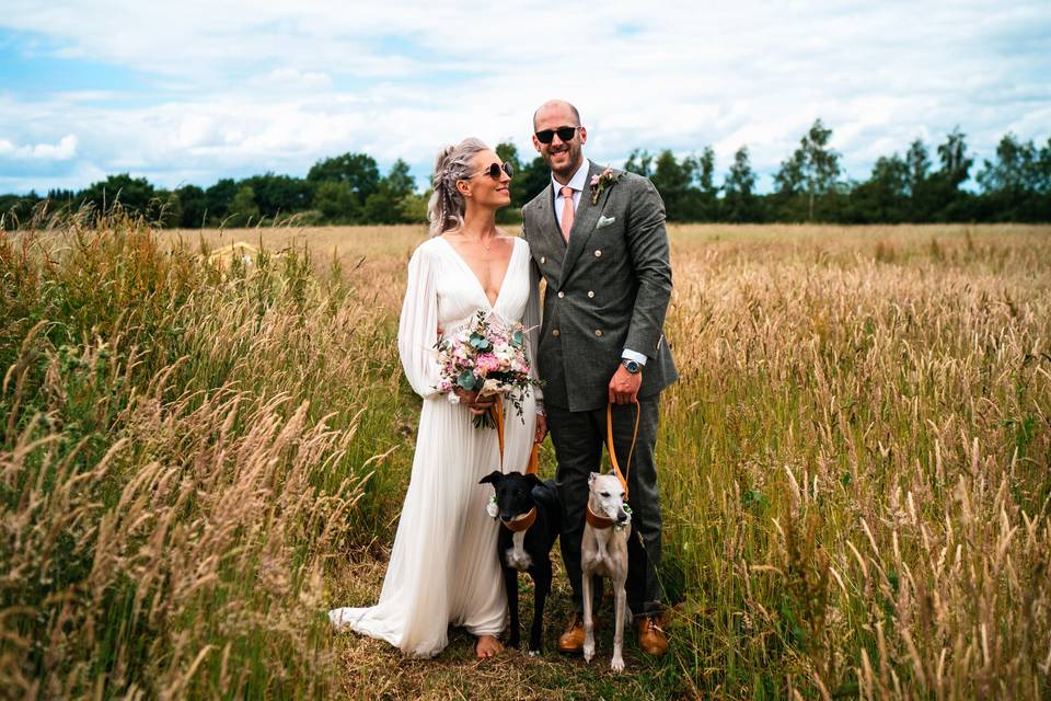 Fire Pit Camp Wedding