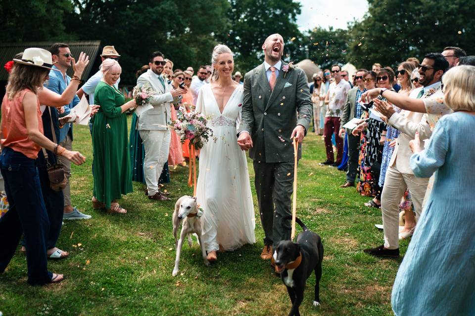 Fire Pit Camp Wedding