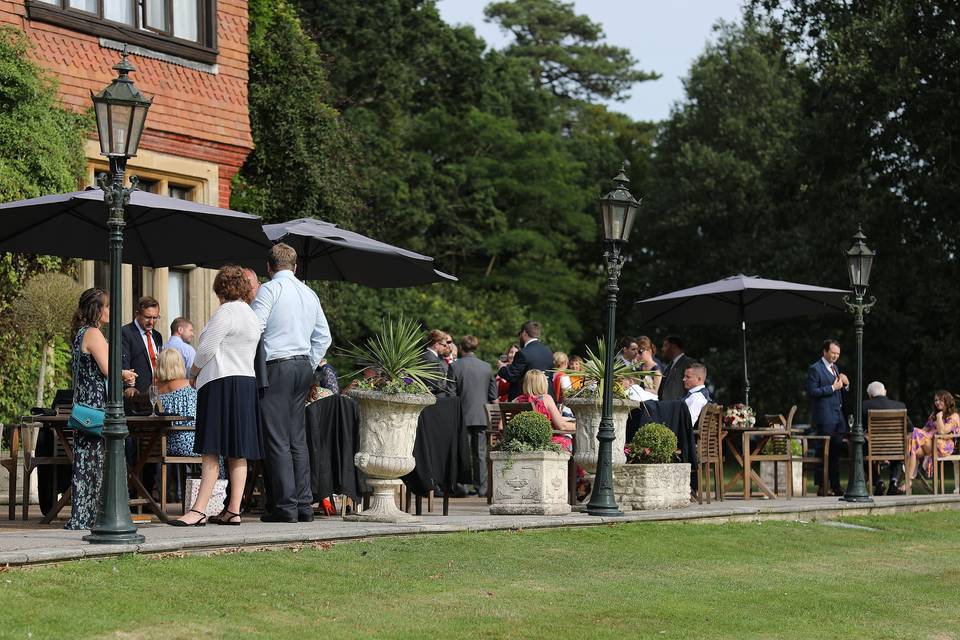 Drinks on the terrace