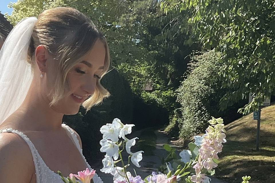 Romantic bride bouquet