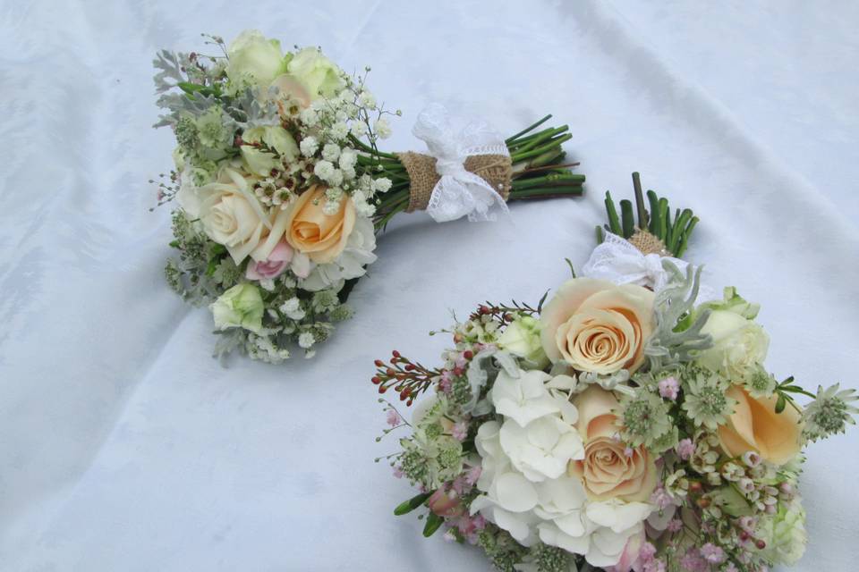 Bridesmaids' bouquets