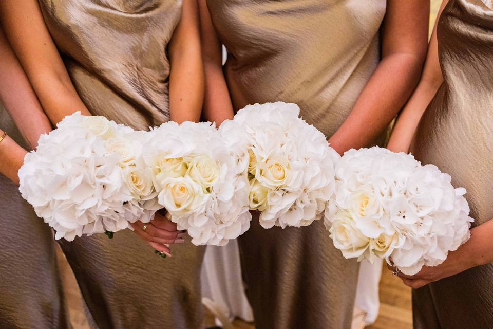 Hydrangeas and Roses