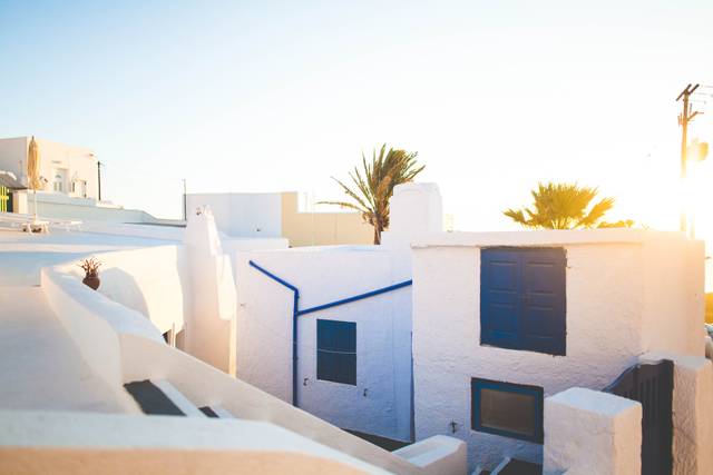 Whitewashed Santorini, Greece