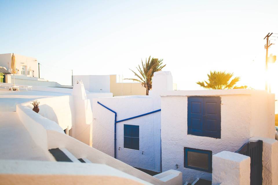Whitewashed Santorini, Greece
