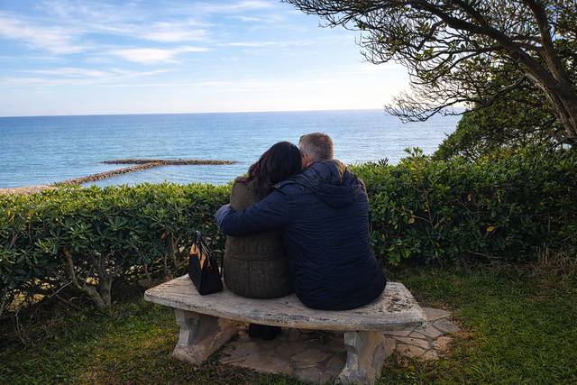 Couple on the bench