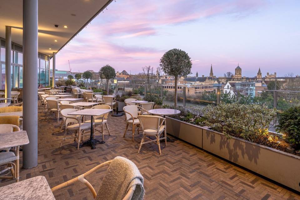 Terrace with a beautiful view