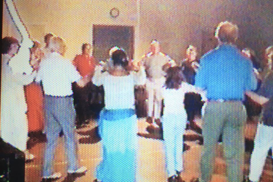 Circle dances at a wedding