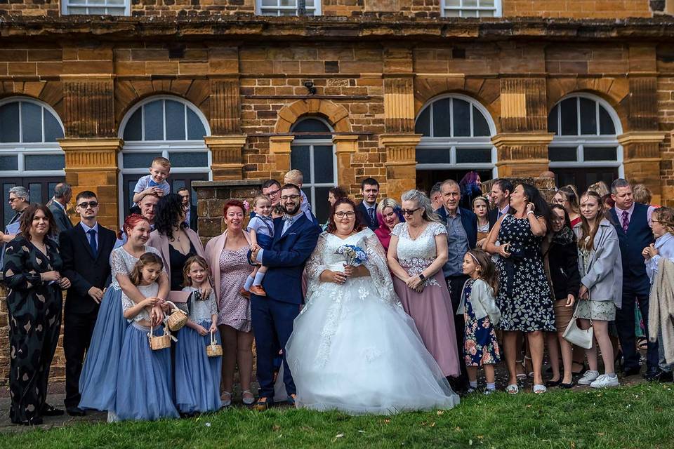 Wedding group photo