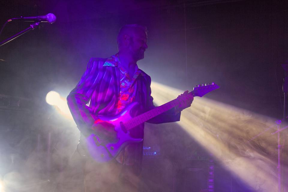 Performing on stage