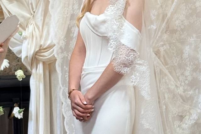 Lace ceremony backdrop