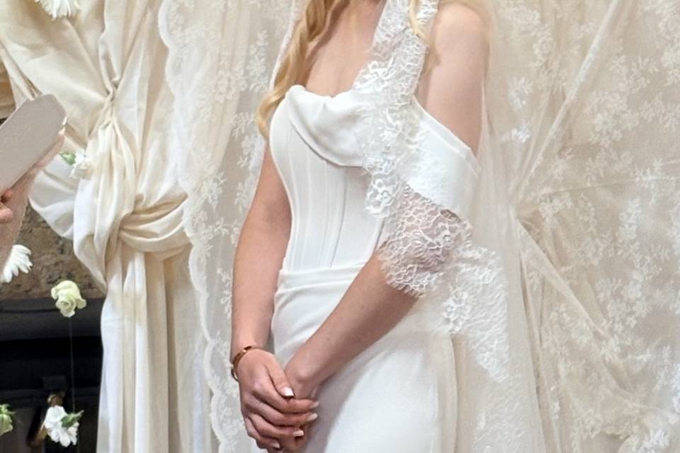 Lace ceremony backdrop