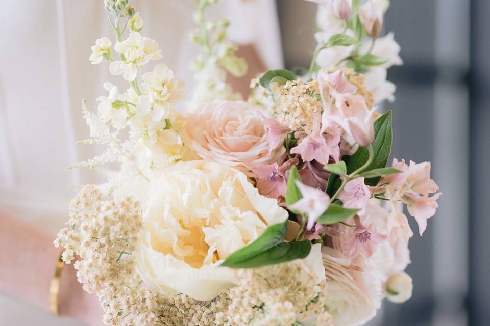 Garden themed bridal bouquet