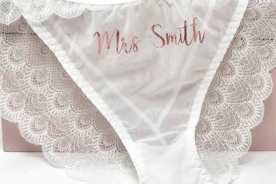 Personalised Ivory Bride Brief