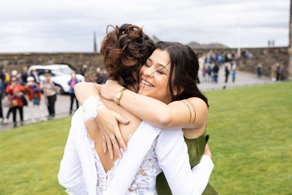 Family hugs