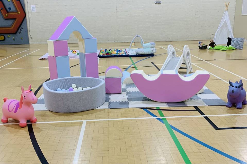 Pastel soft play