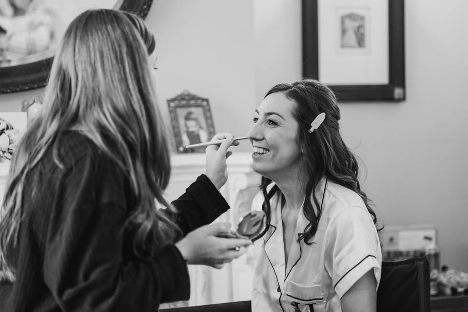 Bridal Makeup Application by M
