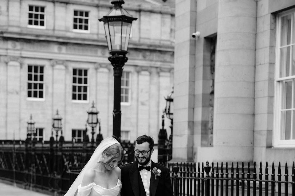 Couple in Edinburgh Street