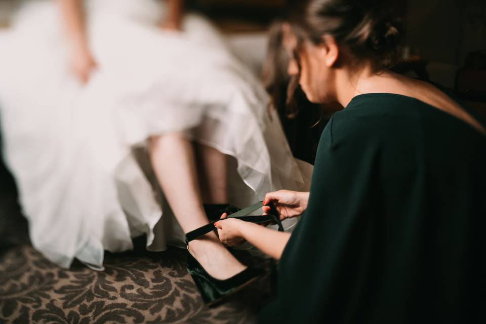 Bride prep