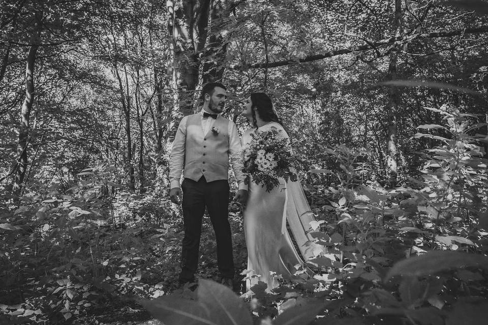 A woodland wedding.