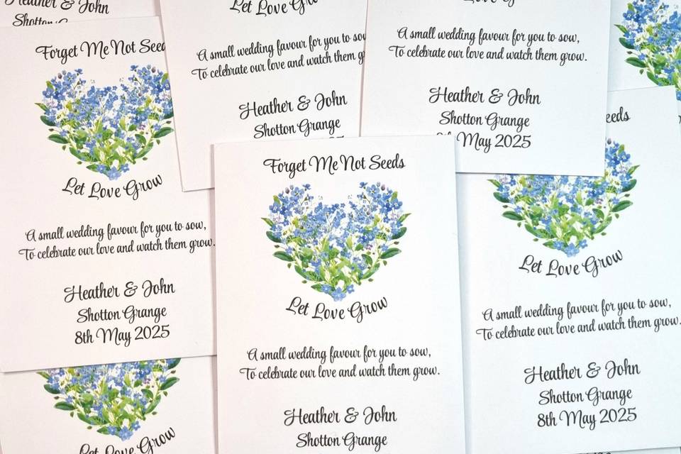 Forget me nots heart