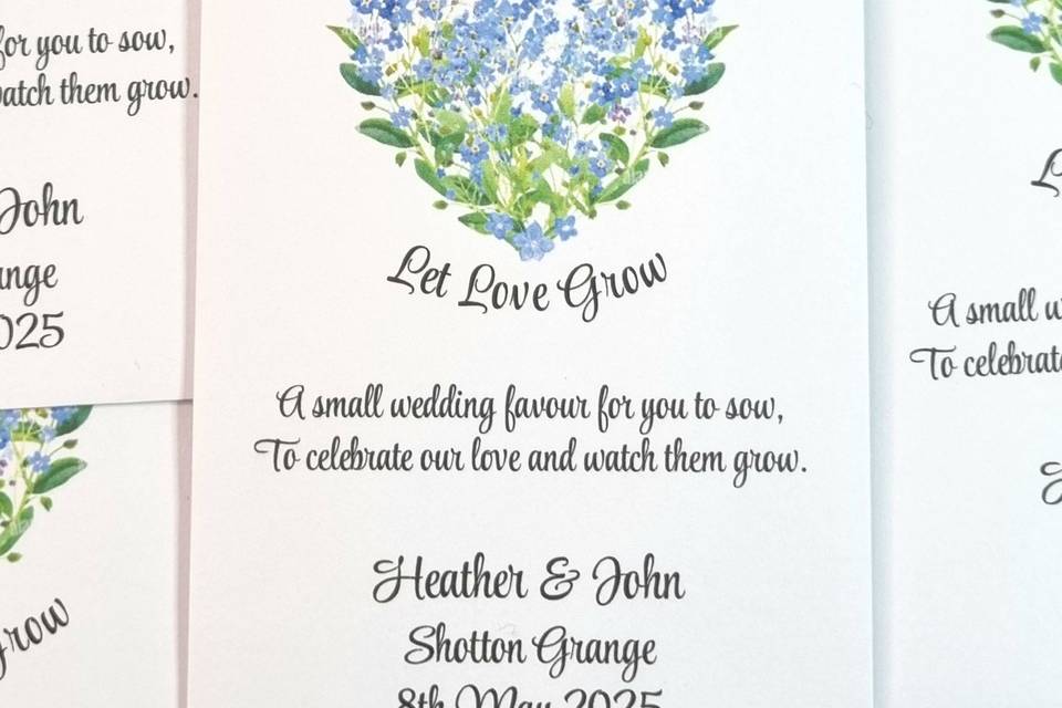 Forget me nots heart