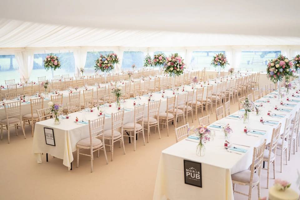 Marquee reception