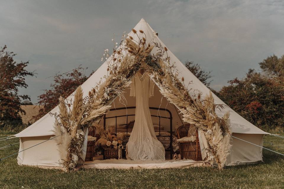 Glamping Bridal tent