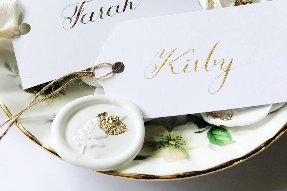 Bespoke place cards