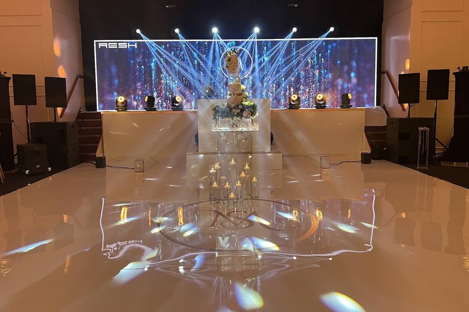 RESH - White Stage Set