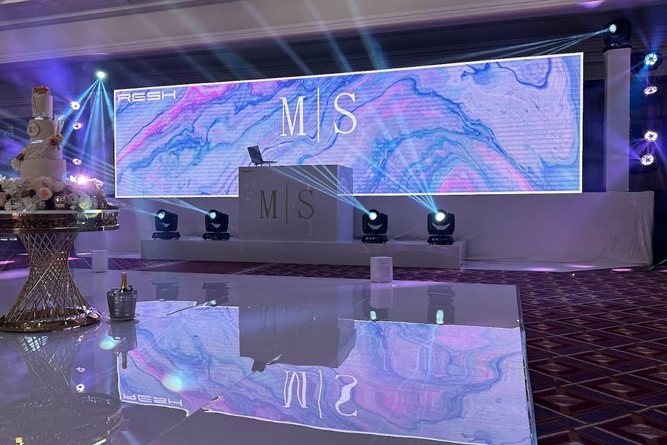 RESH - White Stage Set