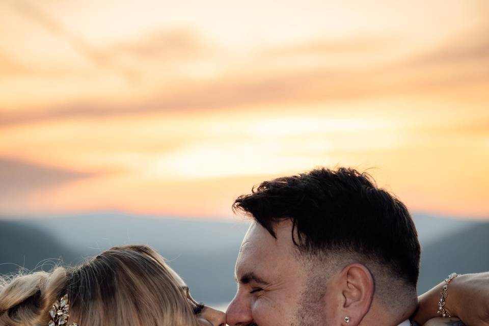 Sunset wedding