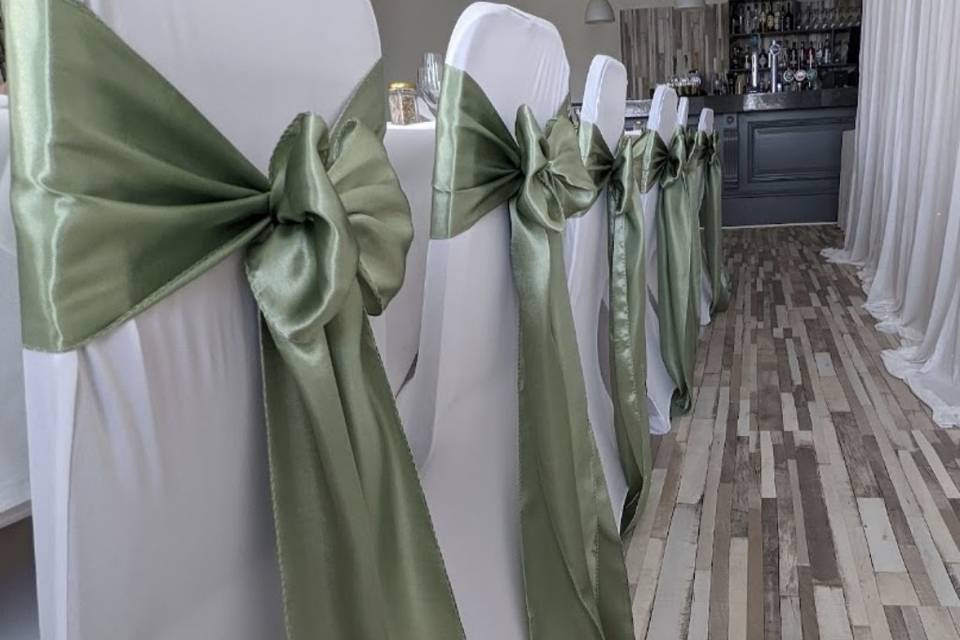 Sage green sashes