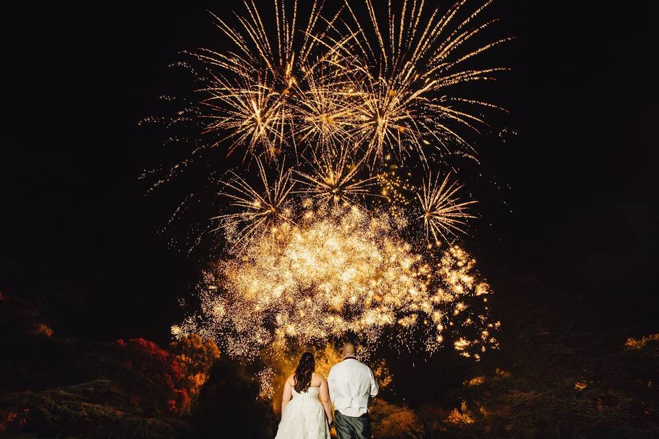 Fireworks - J S Coates Wedding Photography