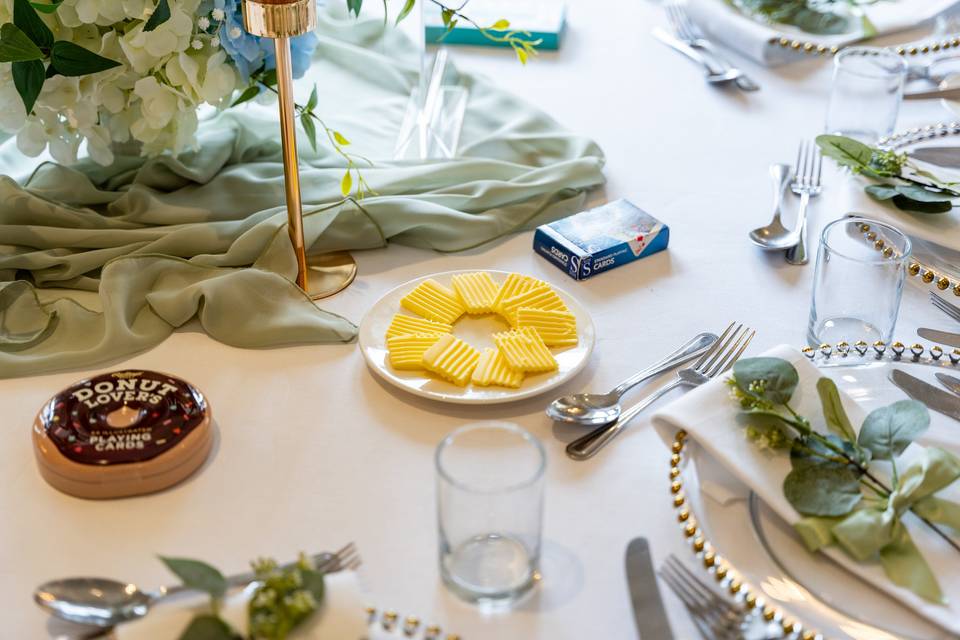 Candles and center table decor