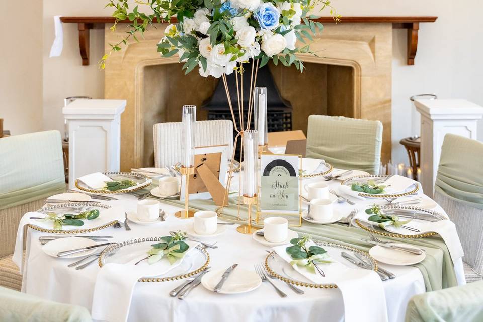 Tall table floral centerpiece