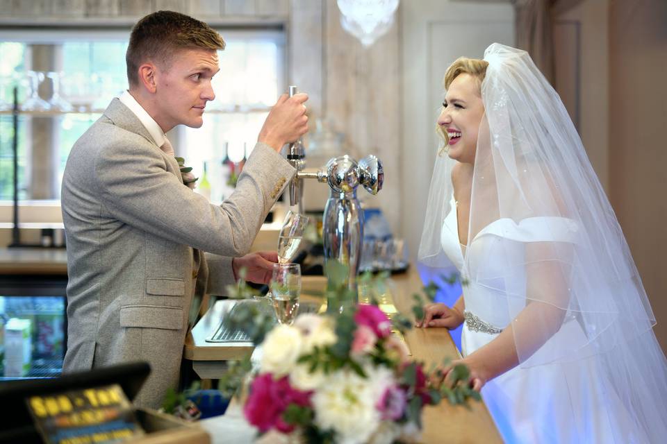 Anya (bride) & James (groom)