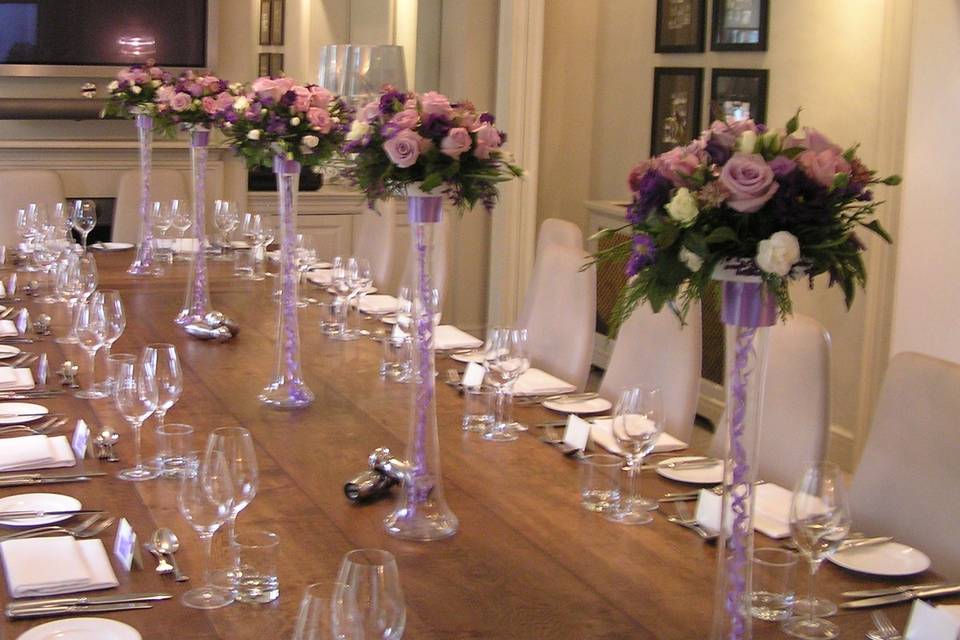 Tall table arrangements