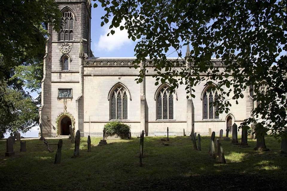 Church on the grounds of Birdsall House