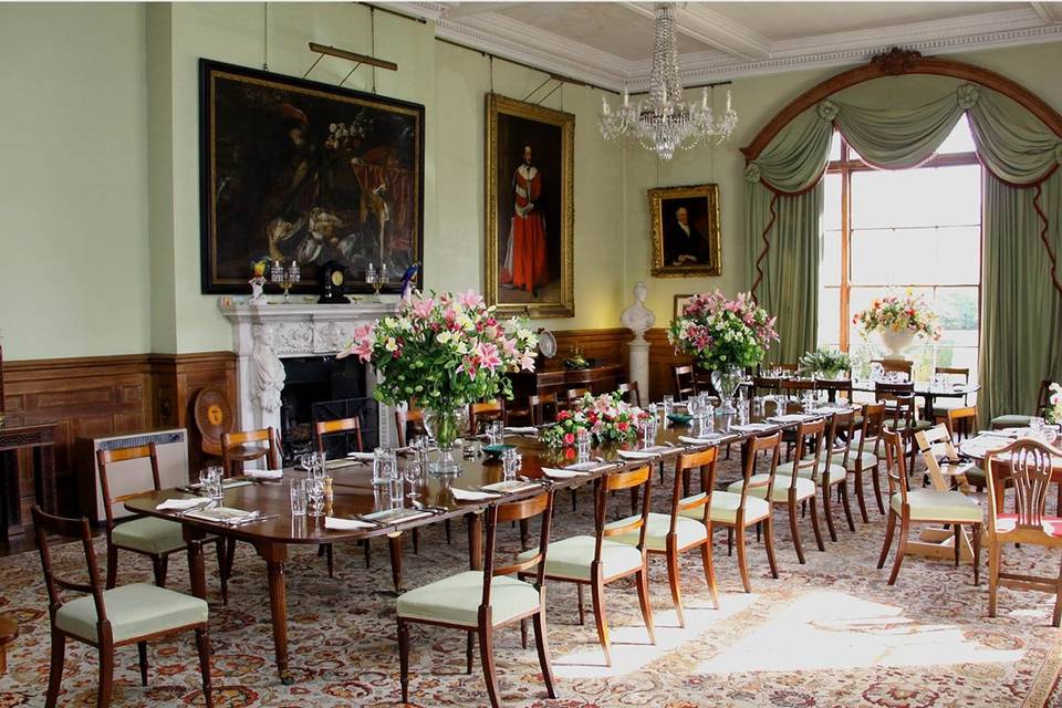 Birdsall House Dining Room ready for a celebration lunch