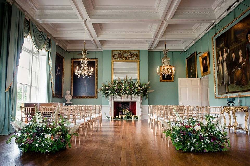 The Ballroom at Birdsall which has a civil ceremony licence