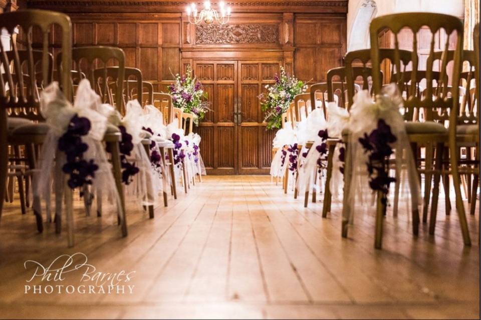 One of the ceremony rooms