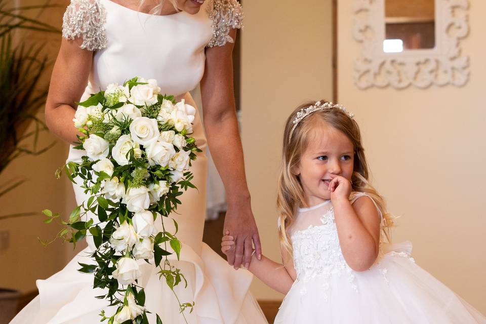 Elegant floral centrepieces