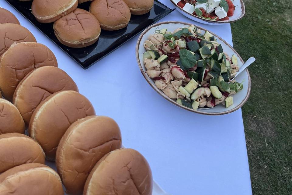 Selection of salads