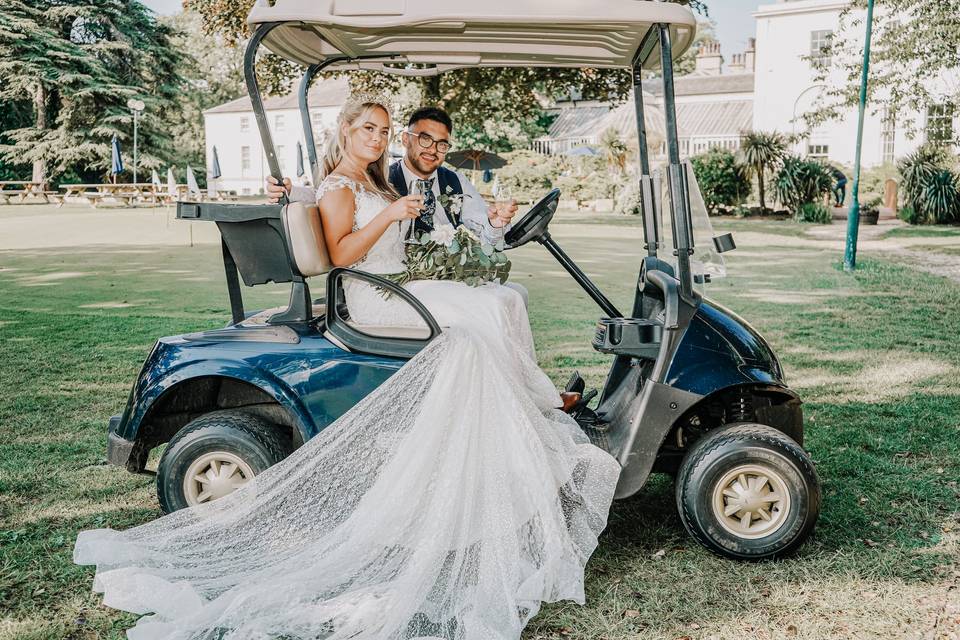 Golf buggy fun!