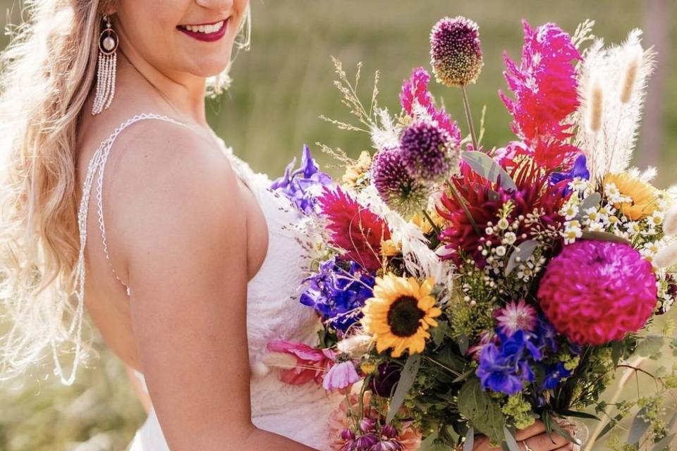 Flowercrown faux flowers